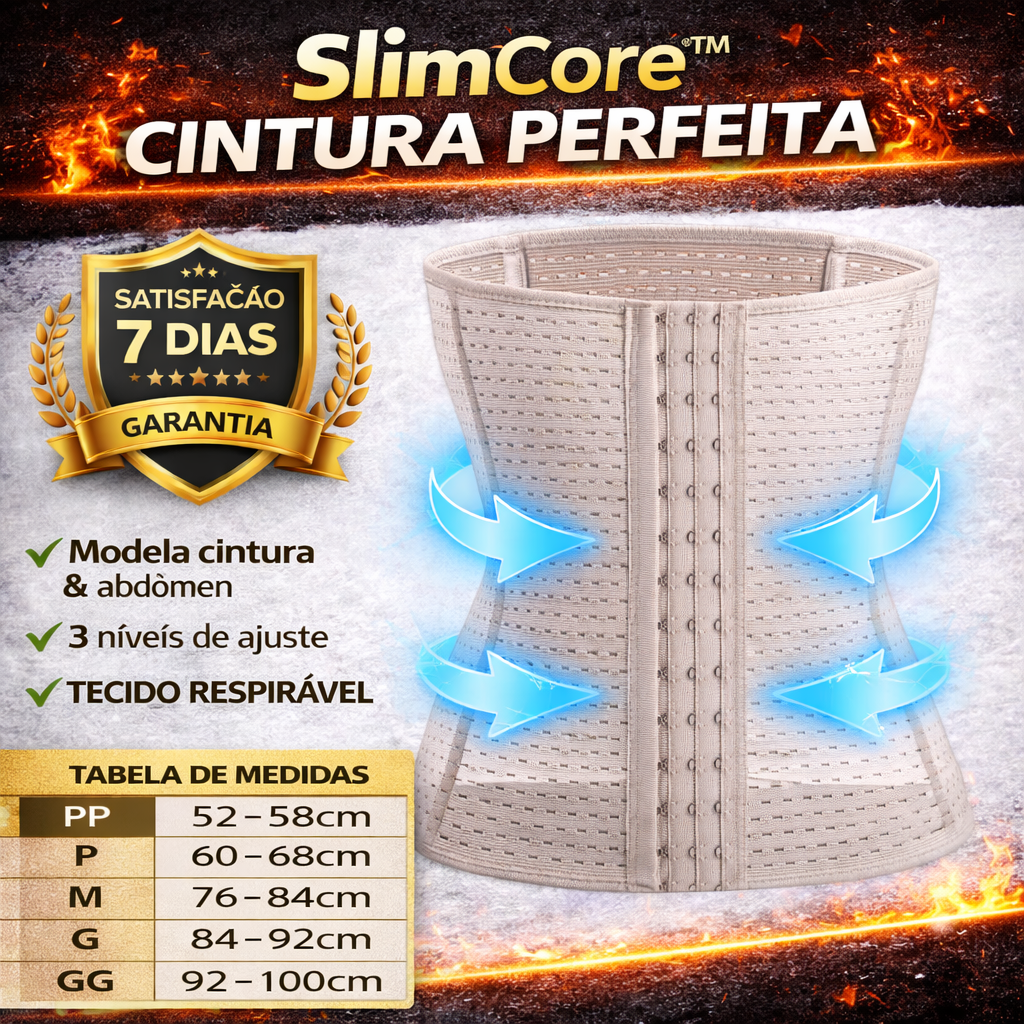 Cinta Modeladora SlimCore™ - Cintura Perfeita